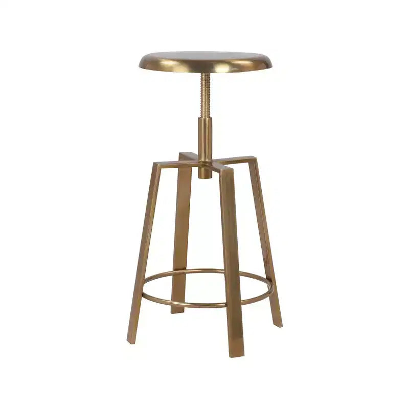 Meridian Furniture,Lang Gold Iron Counter/Bar Stool