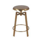 Meridian Furniture,Lang Gold Iron Counter/Bar Stool