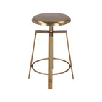 Meridian Furniture,Lang Gold Iron Counter/Bar Stool