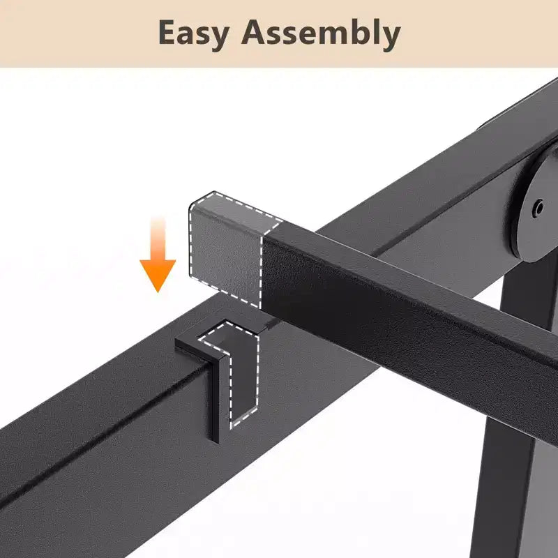 Karl Home 14 inch Height Twin Size Bed Frames Heavy Duty, Metal Platform Bed No Box Spring Needed