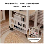 Small Mobile Standing Desk, Adjustable Height Portable Rolling Desk, Tiltable Desk C Shaped End Table For Couch, Hospital Table Laptop Stand