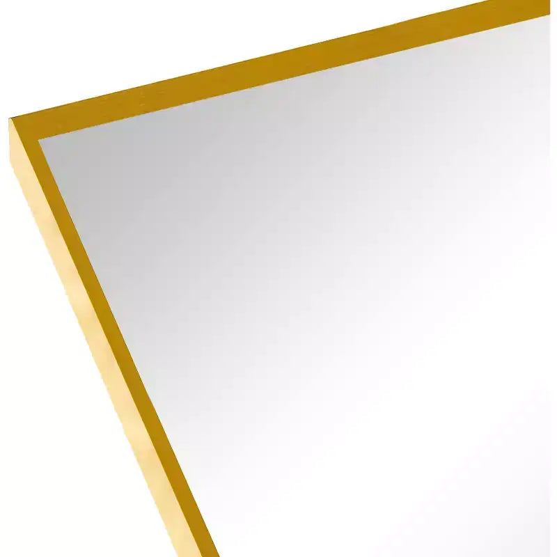 Gold Arched Bathroom Wall Mirror  Metal Frame
