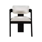 Meridian Furniture,Sacha Linen Textured Fabric Dining Chair, Set of 2