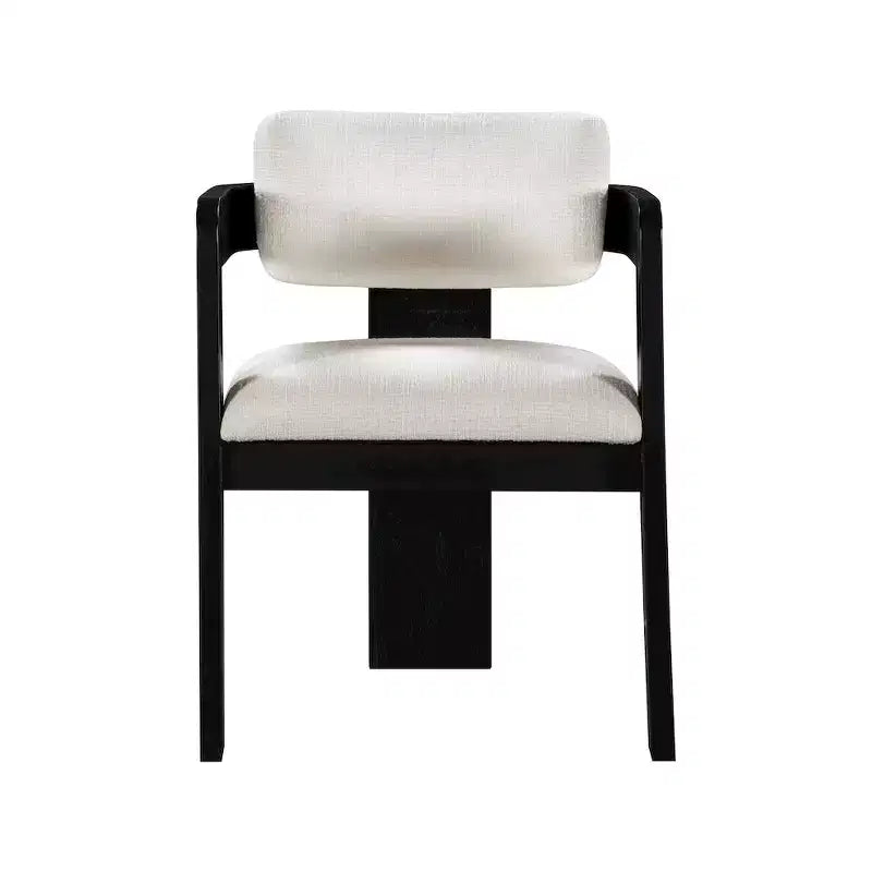 Meridian Furniture,Sacha Linen Textured Fabric Dining Chair, Set of 2