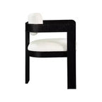 Meridian Furniture,Sacha Linen Textured Fabric Dining Chair, Set of 2