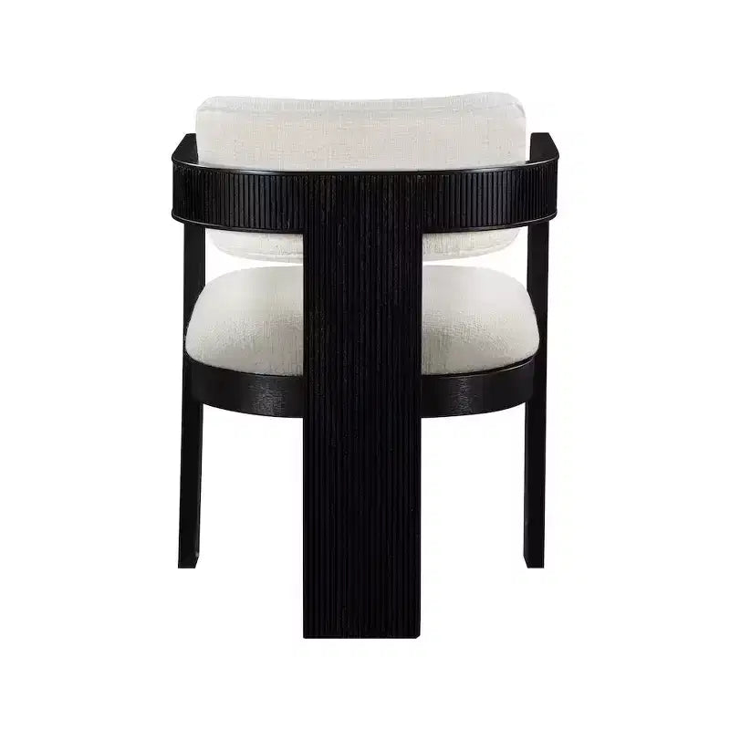 Meridian Furniture,Sacha Linen Textured Fabric Dining Chair, Set of 2
