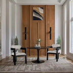 Meridian Furniture,Sacha Linen Textured Fabric Dining Chair, Set of 2