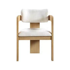Meridian Furniture,Sacha Linen Textured Fabric Dining Chair, Set of 2