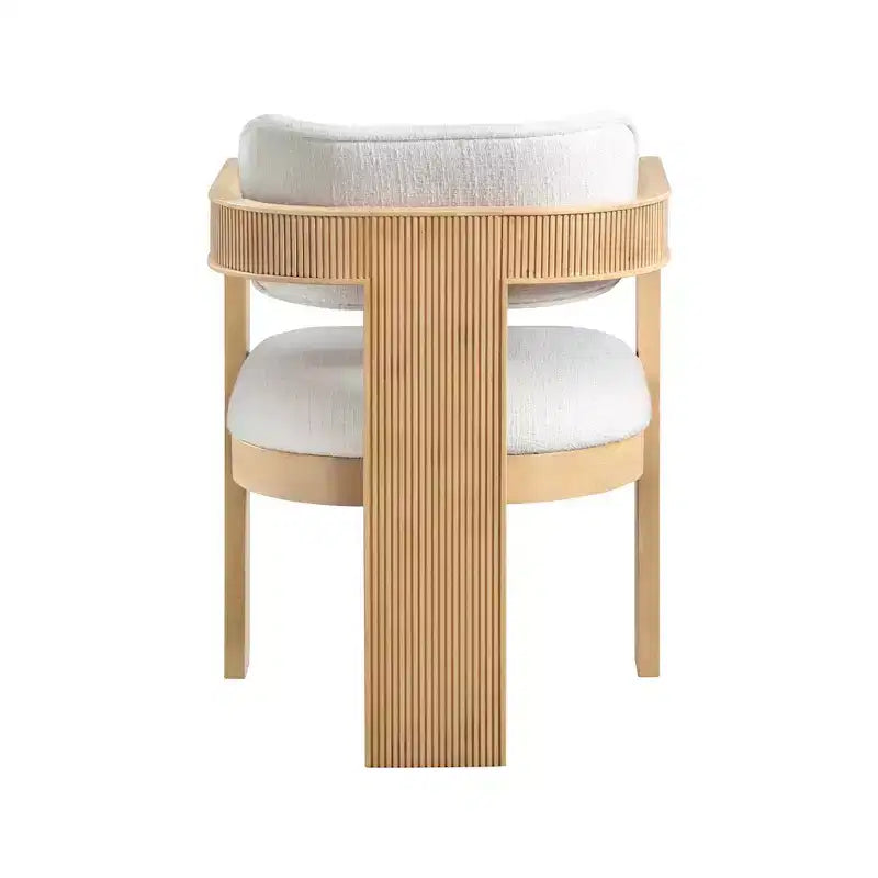 Meridian Furniture,Sacha Linen Textured Fabric Dining Chair, Set of 2