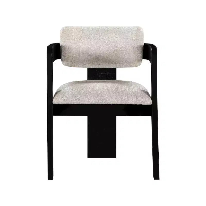Meridian Furniture,Sacha Linen Textured Fabric Dining Chair, Set of 2