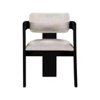 Meridian Furniture,Sacha Linen Textured Fabric Dining Chair, Set of 2