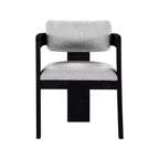 Meridian Furniture,Sacha Linen Textured Fabric Dining Chair, Set of 2