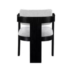 Meridian Furniture,Sacha Linen Textured Fabric Dining Chair, Set of 2