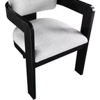 Meridian Furniture,Sacha Linen Textured Fabric Dining Chair, Set of 2