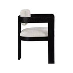 Meridian Furniture,Sacha Linen Textured Fabric Dining Chair, Set of 2