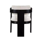Meridian Furniture,Sacha Linen Textured Fabric Dining Chair, Set of 2