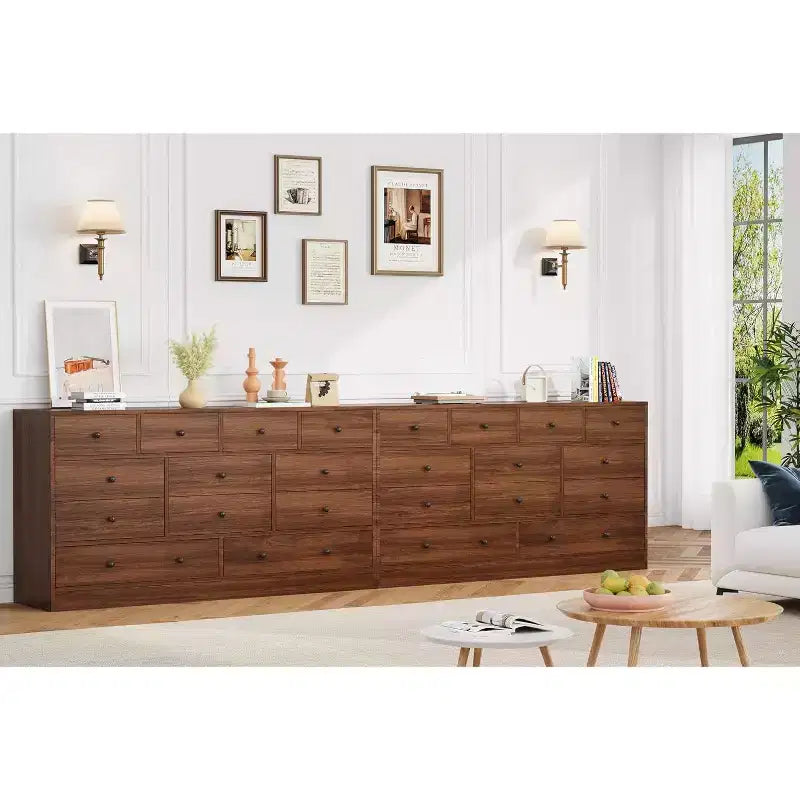 12 Drawers Dresser, 61 Large Drawers Black Dresser for Bedroom, Wood Dressers & Chest of Drawers for Bedroom, Living Room