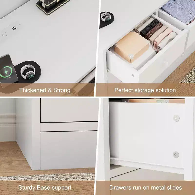 12 Drawers Dresser, 61 Large Drawers Black Dresser for Bedroom, Wood Dressers & Chest of Drawers for Bedroom, Living Room