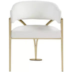 Meridian Furniture, Sedia da pranzo Madelyn in velluto, Set da 2