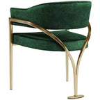 Meridian Furniture, Sedia da pranzo Madelyn in velluto, Set da 2