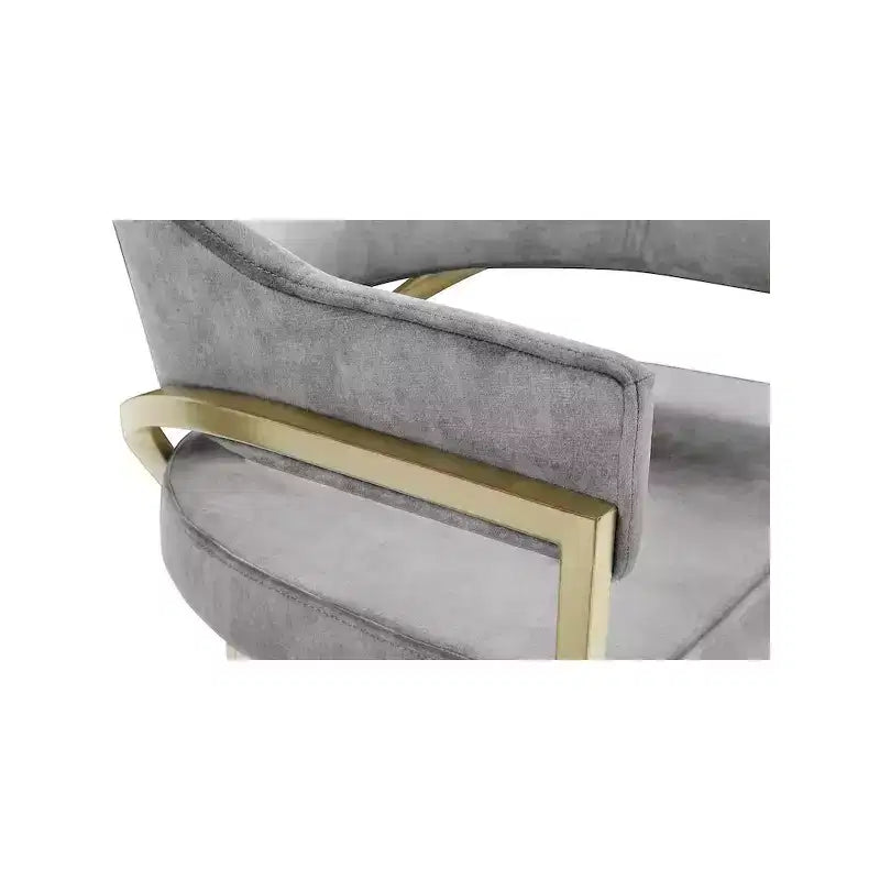 Meridian Furniture, Sedia da pranzo Madelyn in velluto, Set da 2