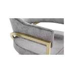 Meridian Furniture, Sedia da pranzo Madelyn in velluto, Set da 2
