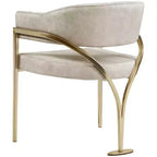 Meridian Furniture, Sedia da pranzo Madelyn in velluto, Set da 2