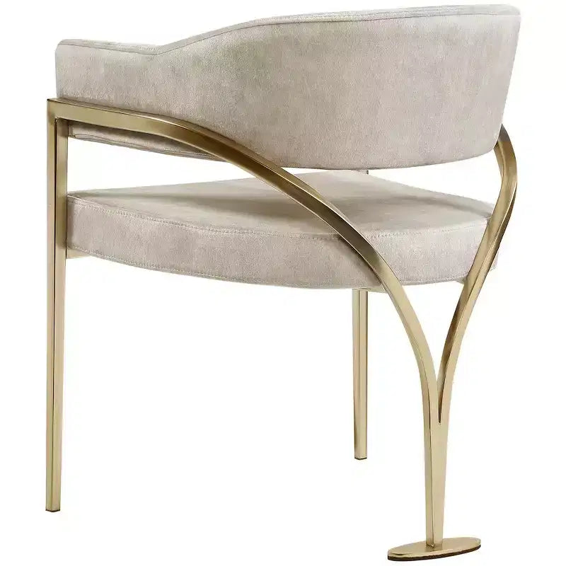 Meridian Furniture, Sedia da pranzo Madelyn in velluto, Set da 2