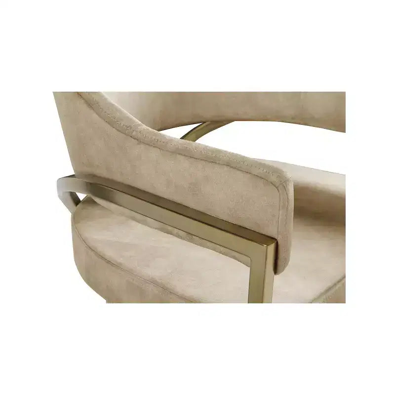 Meridian Furniture, Sedia da pranzo Madelyn in velluto, Set da 2