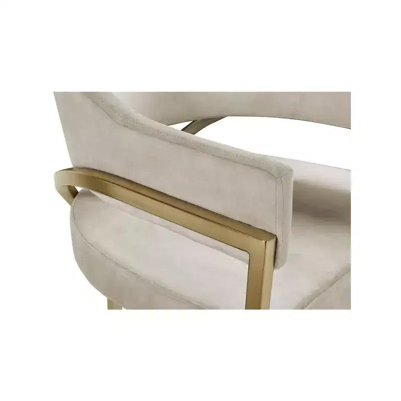 Meridian Furniture, Sedia da pranzo Madelyn in velluto, Set da 2