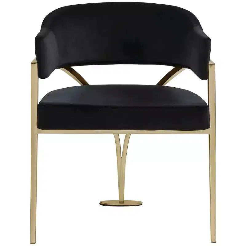 Meridian Furniture, Sedia da pranzo Madelyn in velluto, Set da 2