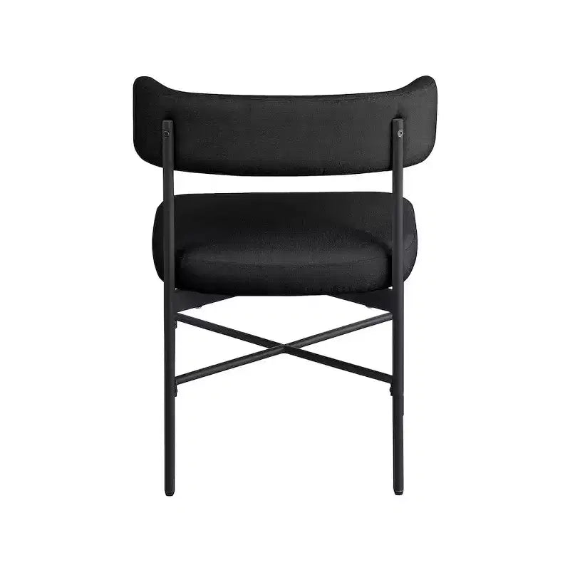 Meridian Furniture,Rivage Durable Linen Textured Fabric Dining Chair, Set of 2