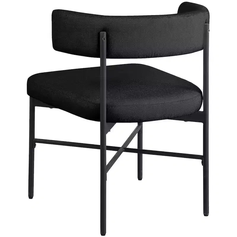 Meridian Furniture,Rivage Durable Linen Textured Fabric Dining Chair, Set of 2