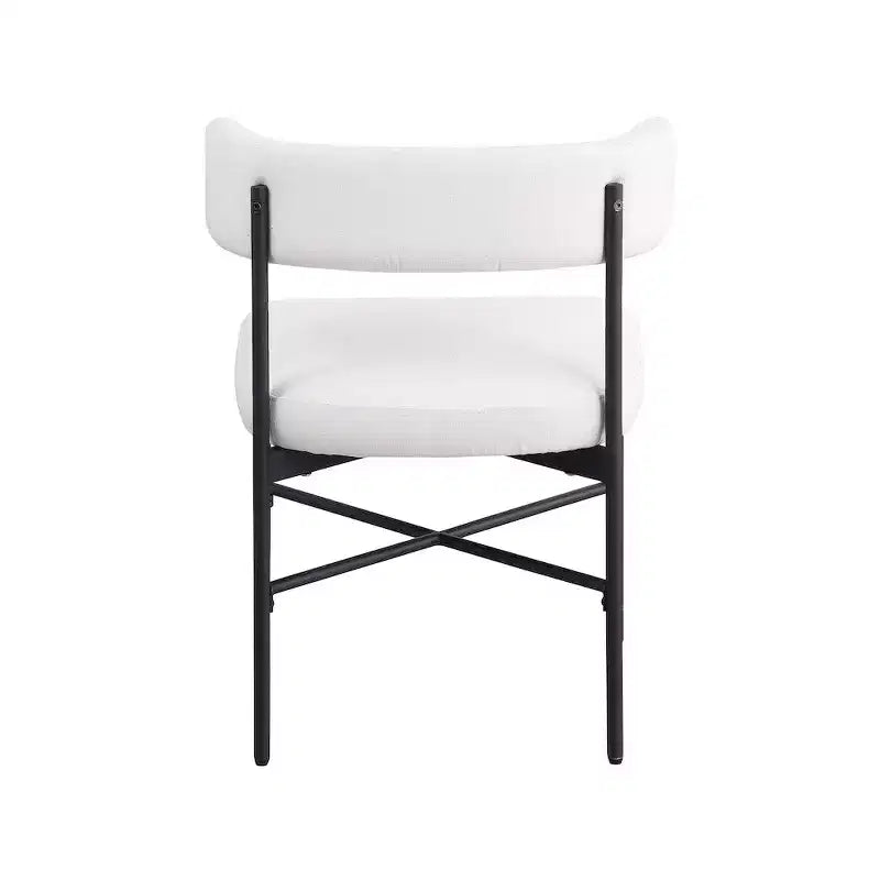 Meridian Furniture,Rivage Durable Linen Textured Fabric Dining Chair, Set of 2
