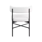Meridian Furniture,Rivage Durable Linen Textured Fabric Dining Chair, Set of 2
