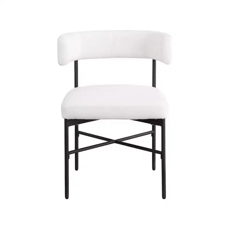 Meridian Furniture,Rivage Durable Linen Textured Fabric Dining Chair, Set of 2