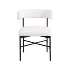 Meridian Furniture,Rivage Durable Linen Textured Fabric Dining Chair, Set of 2