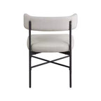 Meridian Furniture,Rivage Durable Linen Textured Fabric Dining Chair, Set of 2