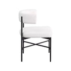 Meridian Furniture,Rivage Durable Linen Textured Fabric Dining Chair, Set of 2