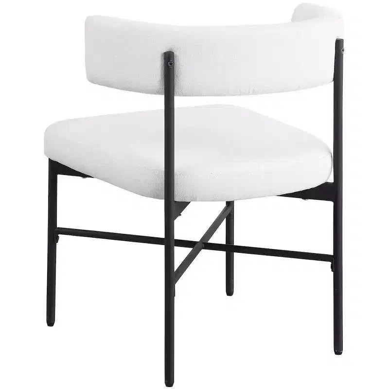 Meridian Furniture,Rivage Durable Linen Textured Fabric Dining Chair, Set of 2