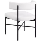 Meridian Furniture,Rivage Durable Linen Textured Fabric Dining Chair, Set of 2