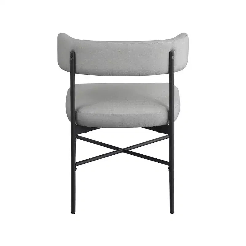 Meridian Furniture,Rivage Durable Linen Textured Fabric Dining Chair, Set of 2