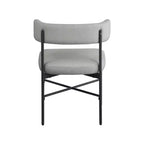 Meridian Furniture,Rivage Durable Linen Textured Fabric Dining Chair, Set of 2