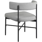 Meridian Furniture,Rivage Durable Linen Textured Fabric Dining Chair, Set of 2