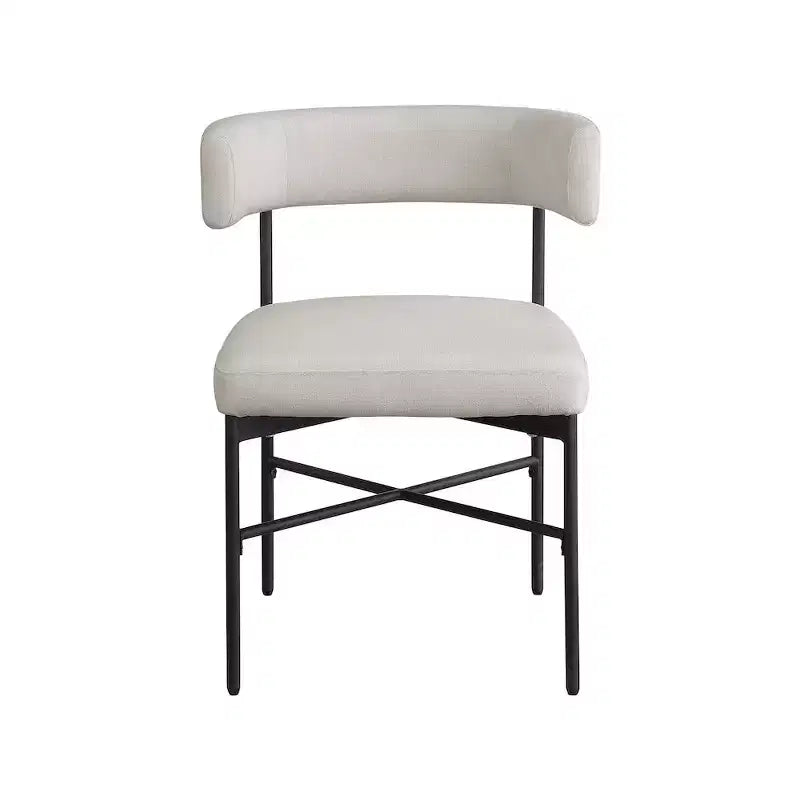 Meridian Furniture,Rivage Durable Linen Textured Fabric Dining Chair, Set of 2