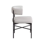 Meridian Furniture,Rivage Durable Linen Textured Fabric Dining Chair, Set of 2