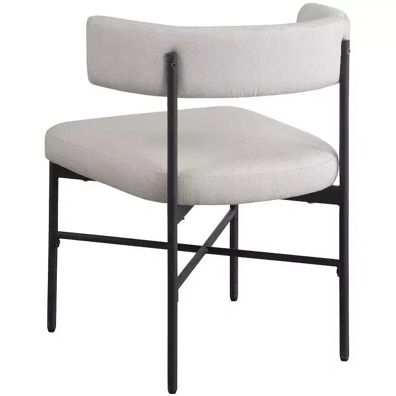 Meridian Furniture,Rivage Durable Linen Textured Fabric Dining Chair, Set of 2