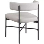 Meridian Furniture,Rivage Durable Linen Textured Fabric Dining Chair, Set of 2