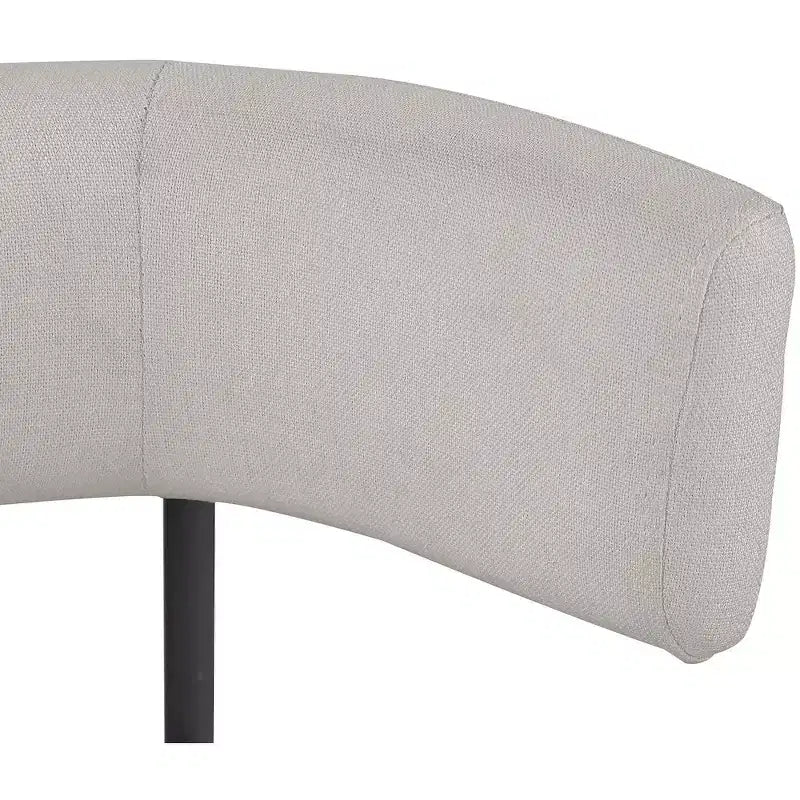 Meridian Furniture,Rivage Durable Linen Textured Fabric Dining Chair, Set of 2