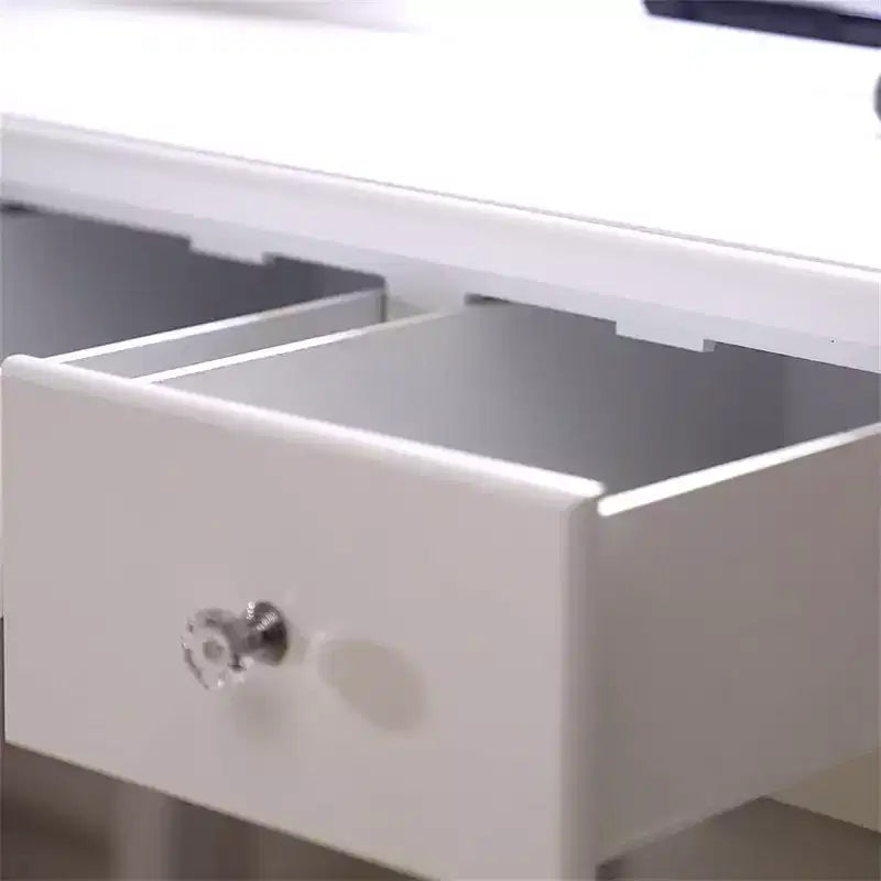 Comò a 5 cassetti con specchio singolo e lampadina per accessori domestici